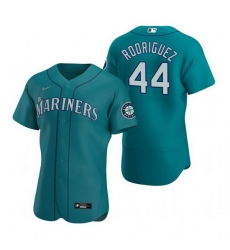 Men Seattle Mariners 44 Julio Rodriguez Aqua Flex Base Stitched jersey