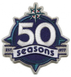 Women Seattle Mariners 50th Anniversary Patch Biaog