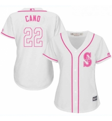 Womens Majestic Seattle Mariners 22 Robinson Cano Authentic White Fashion Cool Base MLB Jersey