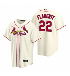 Men's Nike St. Louis Cardinals #22 Jack Flaherty Cream Alternate Stitched Baseball Jersey