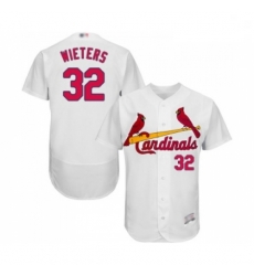 Mens St Louis Cardinals 32 Matt Wieters White Home Flex Base Authentic Collection Baseball Jersey