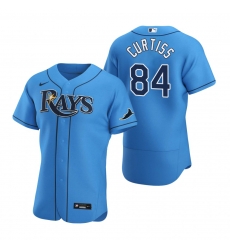 Men Tampa Bay Rays 84 John Curtiss Men Nike Light Blue Alternate 2020 Flex Base Player MLB Jersey