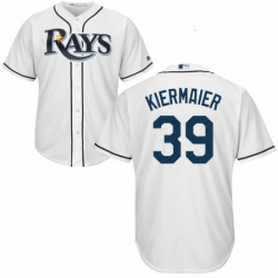 Youth Majestic Tampa Bay Rays 39 Kevin Kiermaier Replica White Home Cool Base MLB Jersey