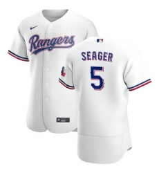 Men Texas Rangers 5 Corey Seager Flex Base Stitched MLB Jersey