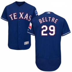 Mens Majestic Texas Rangers 29 Adrian Beltre Royal Blue Alternate Flex Base Authentic Collection MLB Jersey