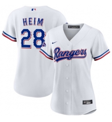 Women Texas Rangers 28 Jonah Heim White 2023 World Series Champions Stitched Baseball Jersey 28Run Small 29