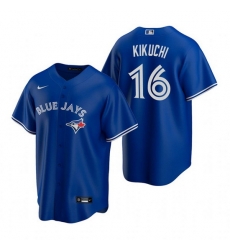 Men Toronto Blue Jays 16 Yusei Kikuchi Royal Cool Base Stitched Jerse