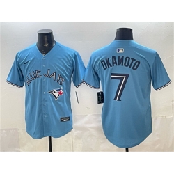 Men Toronto Blue Jays  7 Kazuma Okamoto Blue 2025 Limited Stitched Baseball Jersey