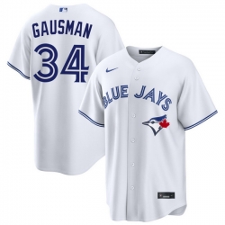 Men Toronto Blue Jays Kevin Gausman 34 White Home Limited Stitched Baseball Jersey