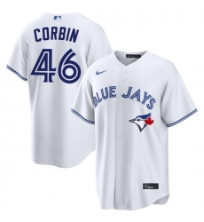 Men Toronto Blue Jays Patrick Corbin 46 White Home Limited Stitched Baseball Jersey