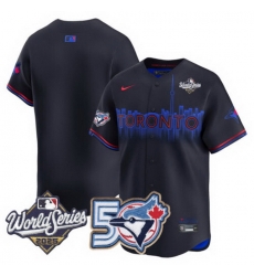 Men Women Youth Blue Jays 50th Patch 2025 World Series City Connect Team Blank Stitched Jersey Men Women Youth Blue Jays 50th Patch 2025 World Series City Connect Team Blank Stitched Jersey