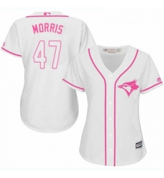 Womens Majestic Toronto Blue Jays 47 Jack Morris Authentic White Fashion Cool Base MLB Jersey 