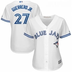 Womens Toronto Blue Jays Vladimir Guerrero Jr Majestic White Cool Base Player Jersey 