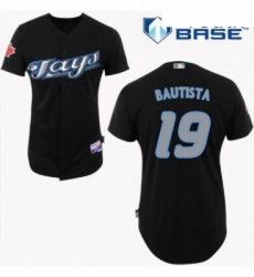 Youth Majestic Toronto Blue Jays 19 Jose Bautista Replica Black Cool Base MLB Jersey