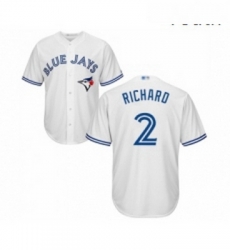 Youth Toronto Blue Jays 2 Clayton Richard Replica White Home Baseball Jersey 