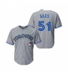 Youth Toronto Blue Jays 51 Ken Giles Replica Grey Road Baseball Jersey 