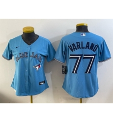 Youth Toronto Blue Jays  77 Louis Varland Blue Stitched Baseball Jersey