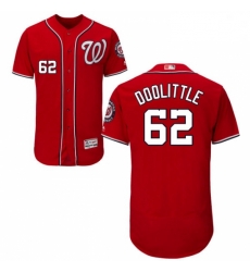 Mens Majestic Washington Nationals 62 Sean Doolittle Red Flexbase Authentic Collection MLB Jersey