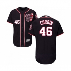 Mens Washington Nationals 46 Patrick Corbin Navy Blue Alternate Flex Base Authentic Collection MLB JerseyBaseb