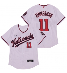 Nationals 11 Ryan Zimmerman White Nike 2020 Flexbase Jersey