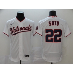 Nationals 22 Juan Soto White Nike 2020 Flexbase Jersey