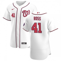 Washington Nationals 41 Joe Ross Men Nike White Home 2020 Authentic Player MLB Jersey