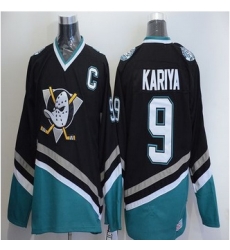 Anaheim Ducks #9 Paul Kariya Black CCM Throwback Stitched NHL Jersey