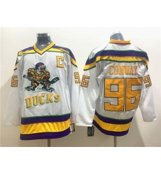 Ducks 96 Charlie Conway White CCM Jersey