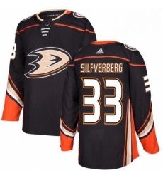 Mens Adidas Anaheim Ducks 33 Jakob Silfverberg Authentic Black Home NHL Jersey 