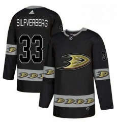 Mens Adidas Anaheim Ducks 33 Jakob Silfverberg Premier Black Team Logo Fashion NHL Jersey 