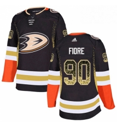 Mens Adidas Anaheim Ducks 90 Giovanni Fiore Authentic Black Drift Fashion NHL Jersey 