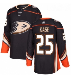 Youth Adidas Anaheim Ducks 25 Ondrej Kase Authentic Black Home NHL Jersey 