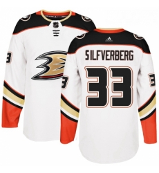 Youth Adidas Anaheim Ducks 33 Jakob Silfverberg Authentic White Away NHL Jersey 