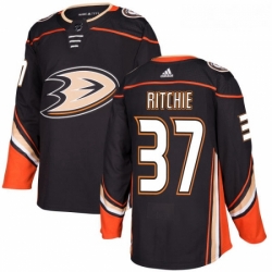 Youth Adidas Anaheim Ducks 37 Nick Ritchie Premier Black Home NHL Jersey 