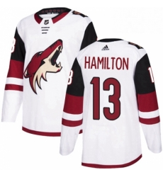 Youth Adidas Arizona Coyotes 13 Freddie Hamilton Authentic White Away NHL Jersey 