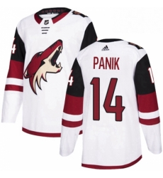 Youth Adidas Arizona Coyotes 14 Richard Panik Authentic White Away NHL Jersey 