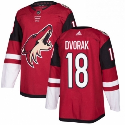 Youth Adidas Arizona Coyotes 18 Christian Dvorak Premier Burgundy Red Home NHL Jersey 