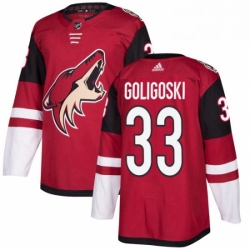 Youth Adidas Arizona Coyotes 33 Alex Goligoski Authentic Burgundy Red Home NHL Jersey 