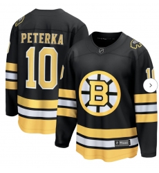 Men Boston Bruins  10 JJ Peterka Black Home Breakaway Jersey