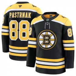 Men Boston Bruins Active Player Custom Black 2024 25 Home Stitched Hockey Jersey