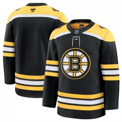 Men Boston Bruins Blank Black 2024 25 Home Stitched Hockey Jersey