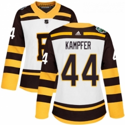 Womens Adidas Boston Bruins 44 Steven Kampfer Authentic White 2019 Winter Classic NHL Jerse