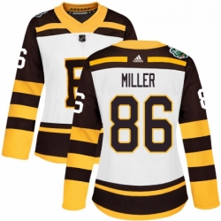 Womens Adidas Boston Bruins 86 Kevan Miller Authentic White 2019 Winter Classic NHL Jersey 