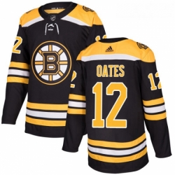 Youth Adidas Boston Bruins 12 Adam Oates Authentic Black Home NHL Jersey 