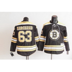 kids Boston Bruins 63 marchand black jersey