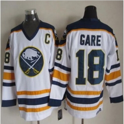 Buffalo Sabres #18 Danny Gare White CCM Throwback Stitched NHL Jersey