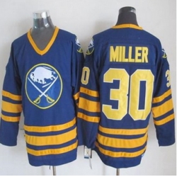 Buffalo Sabres #30 Ryan Miller Navy Blue CCM Throwback Stitched NHL Jersey