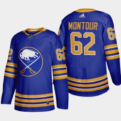 Buffalo Sabres 62 Brandon Montour Men Adidas 2020 21 Home Authentic Player Stitched NHL Jersey Royal Blue