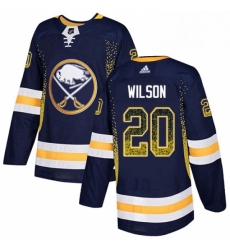 Mens Adidas Buffalo Sabres 20 Scott Wilson Authentic Navy Blue Drift Fashion NHL Jersey 