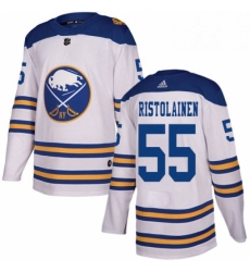 Mens Adidas Buffalo Sabres 55 Rasmus Ristolainen Authentic White 2018 Winter Classic NHL Jersey 